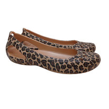 Crocs Shoes Womens US 9 Leopard Print Kadee Flats Slip On Casual