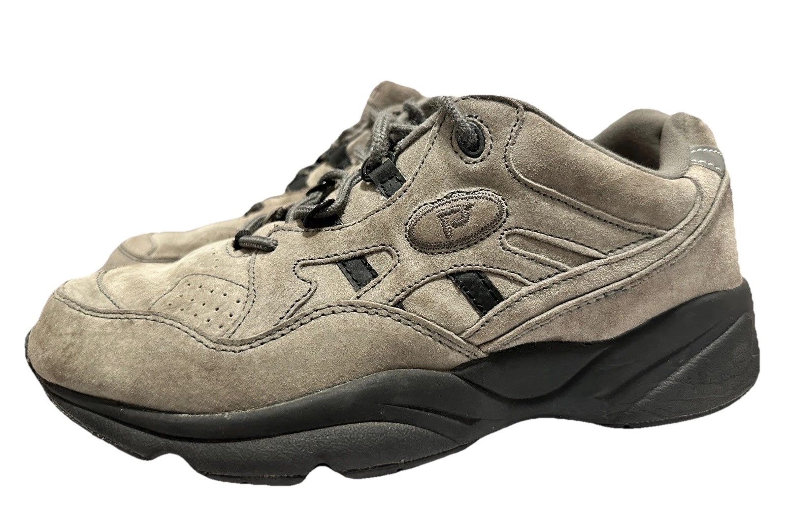 Proper Stability Walker Leather Sneakers Size 8.5 Tan/Grey Suede