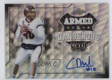 2017 Leaf Metal Draft Armed & Dangerous Wave Foil Cooper Rush #AD-CR1 Auto 0s3