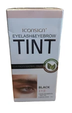 Iconsign Eyelash & Eyebrow Tint Black 1+2 100% Organic FREE SHIPPING 7ML