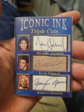 Michael Jackson- Marilyn Monroe Elvis Presley Facsimile Auto/1000