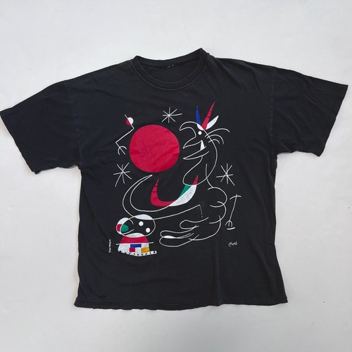 80〜90年代 JOAN MIRO ジョアン・ミロ アートプリントTシャツ メンズL