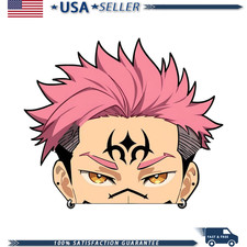5.1 Inch Cool Man Anime Peeking Vinyl Sticker Car Window Bumper Trunk Laptop