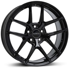 Alloy Wheels 17" Romac Diablo Black Gloss For Lexus IS 300h [Mk3] 13-22