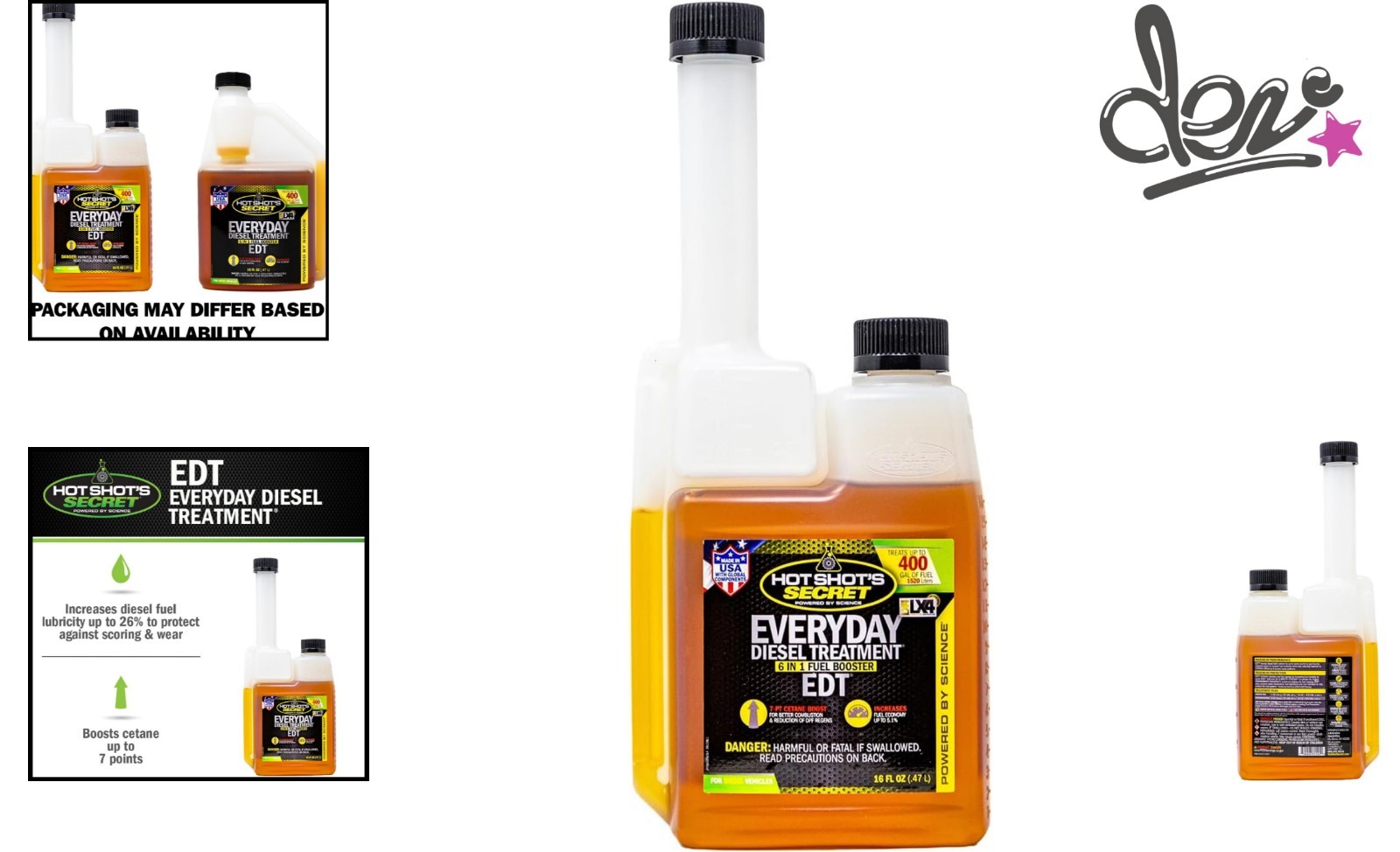 Hot Shot'S Secret Everyday Diesel Treatment (HSSEDT16ZS) 6-In-1 Diesel Fuel Addi