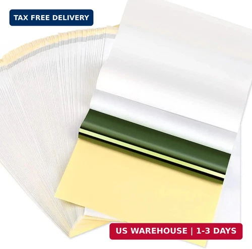 50 Sheets Tattoo Transfer Paper, Cridoz Tattoo Stencil Paper for Tattooing, Tran - product listing photo