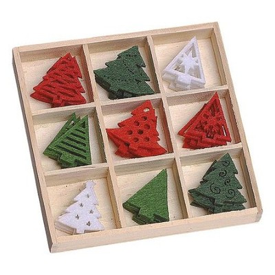 Knorr Prandell Box mit Filzformen - 45 Stück - Weihnachtsbäume #1221