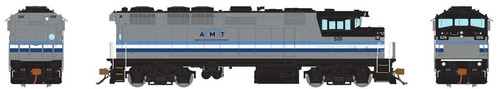 Rapido Trains 019523 HO AMT 3 Streifen F59PH Diesellok mit DCC/Sound #530 | Zustand: New