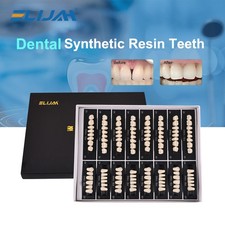Dental Acrylic Resin Denture Teeth Upper Lower Full Set Shade Anterior Posterior