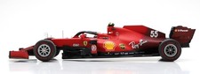 LOOK SMART,FERRARI Scuderia SF21 #55 GP Bahrain 2021 Carlos SAINZ Jr., 1/18, ...