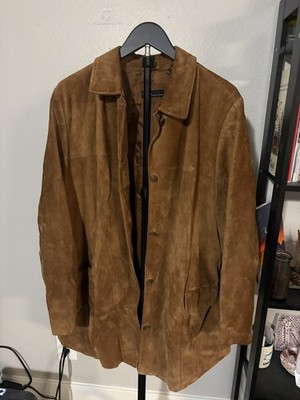 100% Leather Valerie Stevens Woman Cowgirl Duster Jacket Women's 2X Brown