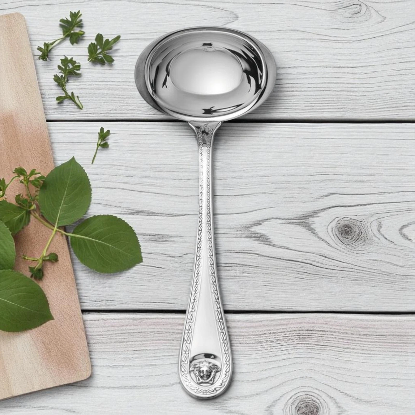 ​Versace Medusa Versilbert Sauce Ladle – Silver-Plated