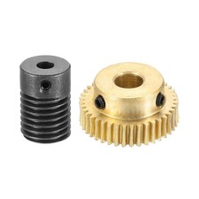 Worm Gear Set 0.5 Module 1:40 Reduction Rate(Gear-6mm Bore, Rod 4mm Bore)