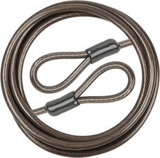 Security Cable with Loops, 10MM Heavy Duty Lock Cable, 4FT 7FT 10FT 15FT 25FT 30