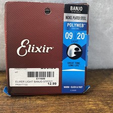 Elixir 11600 Coated Banjo Strings - .009-.020 Discontinued Item, New Old Stock