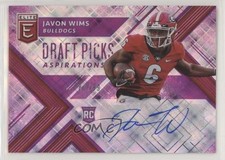 2018 Panini Elite Draft Picks Aspirations Purple 81/99 Javon Wims #176 Auto 2r8
