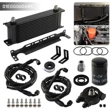 13 Row AN8 Oil Cooler Kit Thermostatic Oil Filter For Golf MK6 GTI EA888 Gen2 