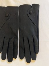 Wear Right Black Cotton Dress Gloves New With Out Tags Vintage Ladies Size 6