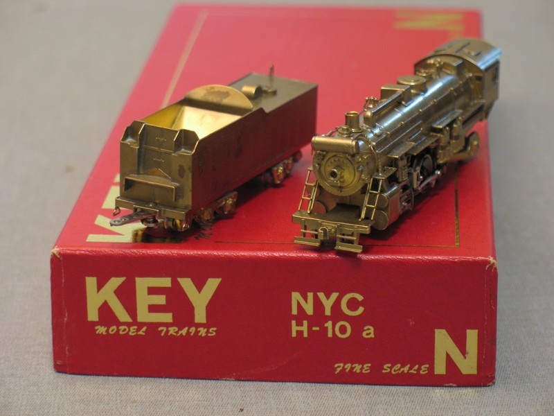 Key N scale brass NYC H-10a 2-8-2 locomotive