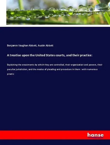 Benjamin Vaughan Abbott (U. A.) | A Treatise Upon The United States Courts,...-image
