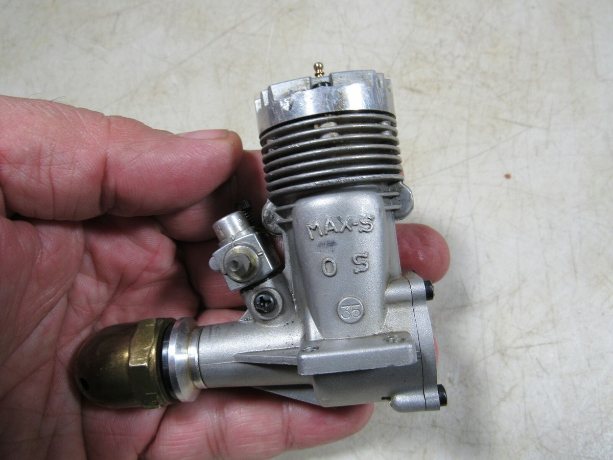 Vintage O.S. Max S.35 R/C Control Line Airplane Engine W/Box Vintage O.S. Max S.35 R/C Control Line Airplane Engine W/Box