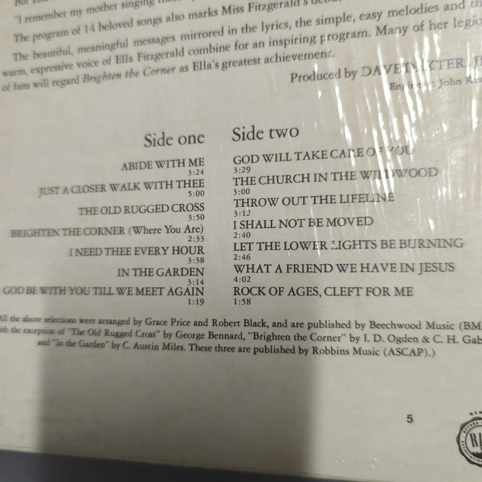 ELLA FITZGERALD BRIGHTEN THE CORNER LP 1967 ST-2685 - NM & Sealed! JAZZ - Image 4 of 4
