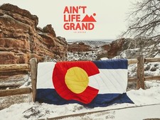 Ain't Life Grand Colorado State Flag Puffy Blanket ALG WSP