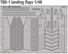 1/48 Eduard #48737 TBD-1 Devastator Landing Flaps For GWH Kit