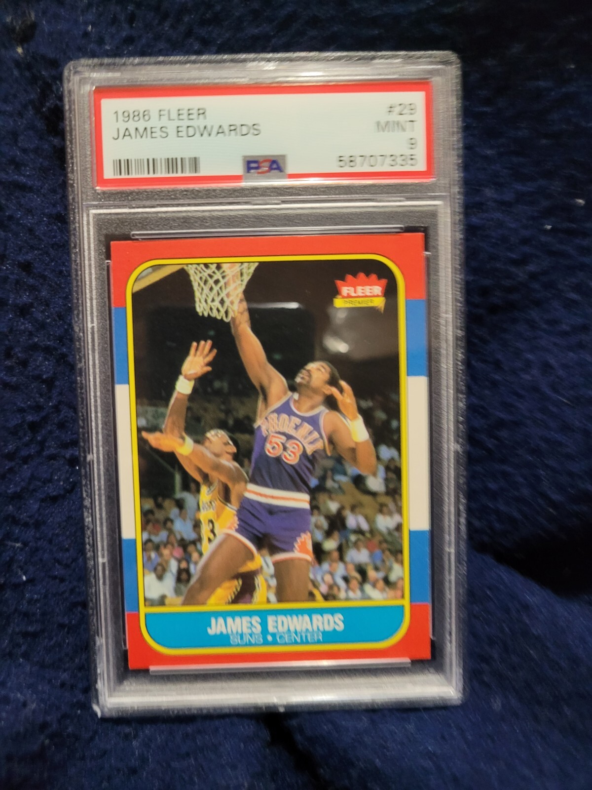 1986 fleer psa 9  james edwards no 29