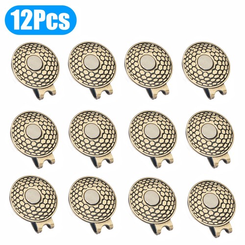 12/6x Magnetic Golf Ball Hat Clip For Golf-Bit Standard Marker w/Rhinestone Hole - Picture 16 of 16