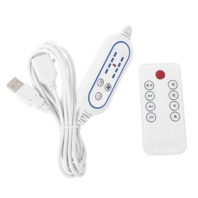 Universal USB Remote Control Adjustable 4 Speed with 2-8 Hours Timing Function