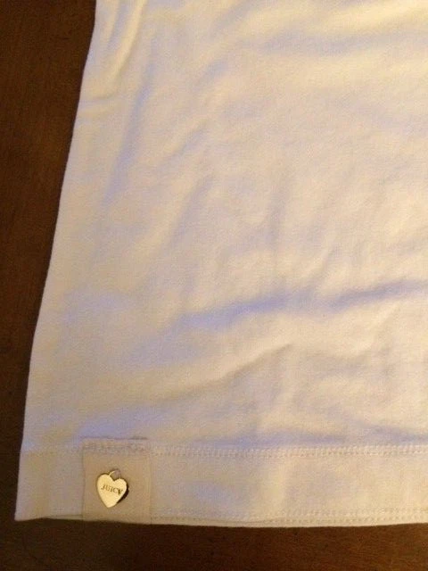 Camiseta feminina nova com etiqueta Juicy Couture pequena marfim $78 - Imagem 4 de 4