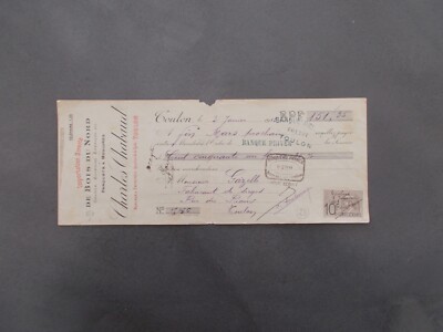 TAX STAMP ON DOCUMENT.IN HEAD COMPANY CHARLES CHABAUD.TOULON.A M.GAZELLE