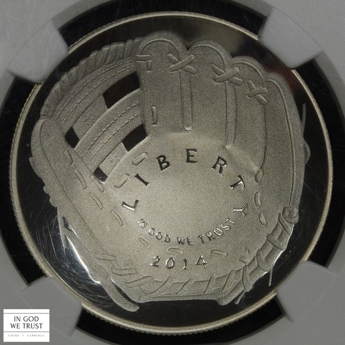 2014 P Proof Class '36 Wagner Baseball Hall of Fame Silver Dollar NGC PF 70 UC - Picture 3 of 5