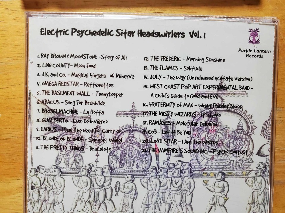 Electric Psychedelic Sitar Headswirlers CD Vol. 1 eBay