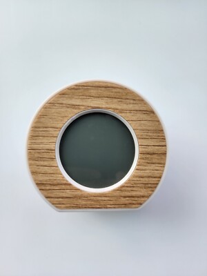 Wood Toc Round Alarm Table Clock - Capello
