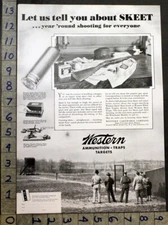 1934 WESTERN CARTRIDGE SPORT HUNT SKEET TRAP TARGET WINCHESTER MODEL 21 AD 30764