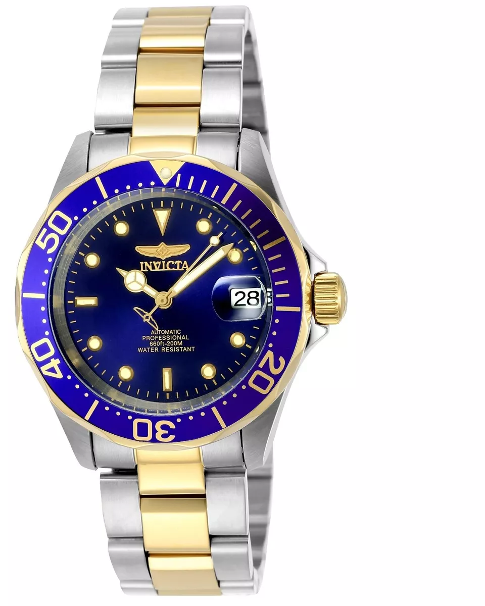 Invicta Men s Watch Pro Diver Automatic Two Tone Bracelet Blue