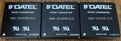 One DC/DC converter DATEL BWR-15/670-D12 20W +/-15V +/-0.67A 24Vin (9-36Vin)