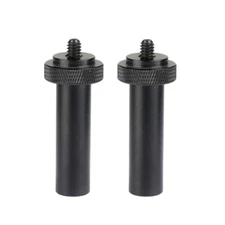 2x CAMVATE 2" Length 15mm Micro Rod Mount 1/4"-20 Male to Female Thread Adapter