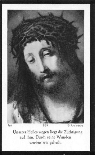 Fleißbildchen Heiligenbild Gebetbild Andachtsbild Holy card Ars sacra" H1196" - Bild 1 von 1