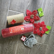 Christmas Craft Wreathmaking Supplies deco mesh burlap lot