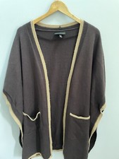 Lane Bryant Poncho Cardigan women's size 14/20 Brown wrap style