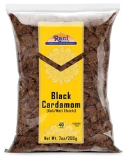 Rani Black Cardamom Pods (Kali Elachi) Whole Dried Indian Spice 7oz (200g) 
