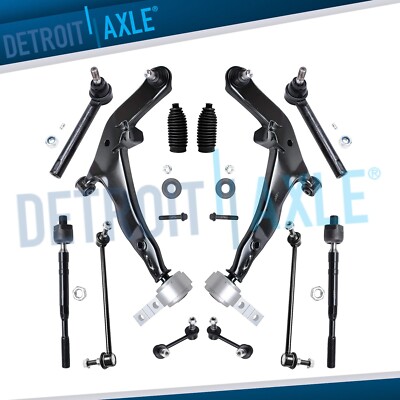 12pc Front Lower Control Arms Sway Bars Suspension Kit for 2003-04 Nissan Murano