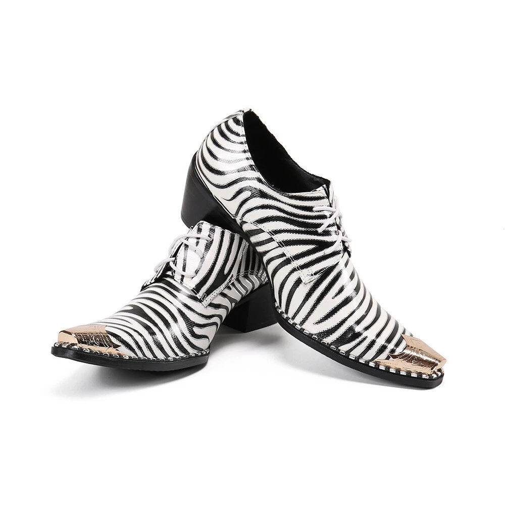 Zebra leather shoes discount