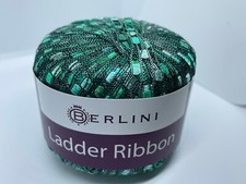 Berlini Ladder Ribbon Yarn 131 Green Tourmaline 50gr 142yds