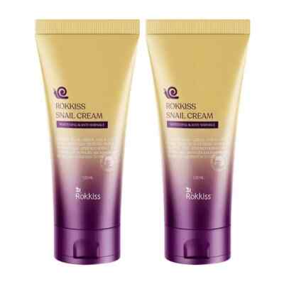 ROKKISS Snail Cream | 120ml x 2 | Anti-Aging Moisturizer, Nutrient-Rich, Skin