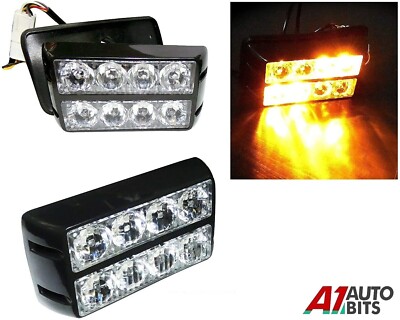 8 LED Strobe blinkende Recovery Lightbar 12 V gelb LKW Leuchtfeuer 12 V 24 V