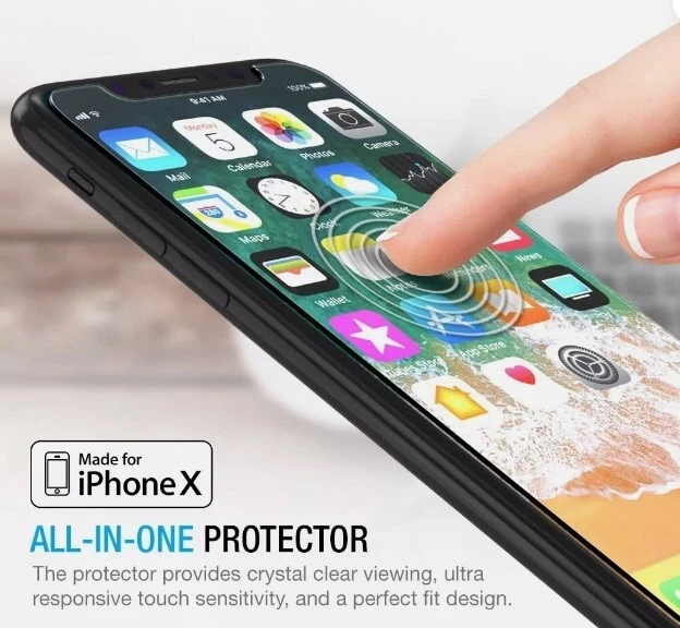 Paquete de 3 protectores de pantalla Maxboost para Apple iPhone Xs / iPhone X / iPhone 11 Pro Foto 2 de 4